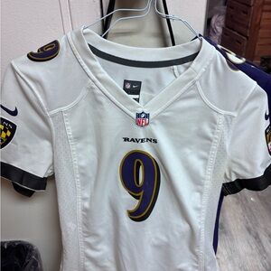 Nike Kids Ravens White and Purple Jersey